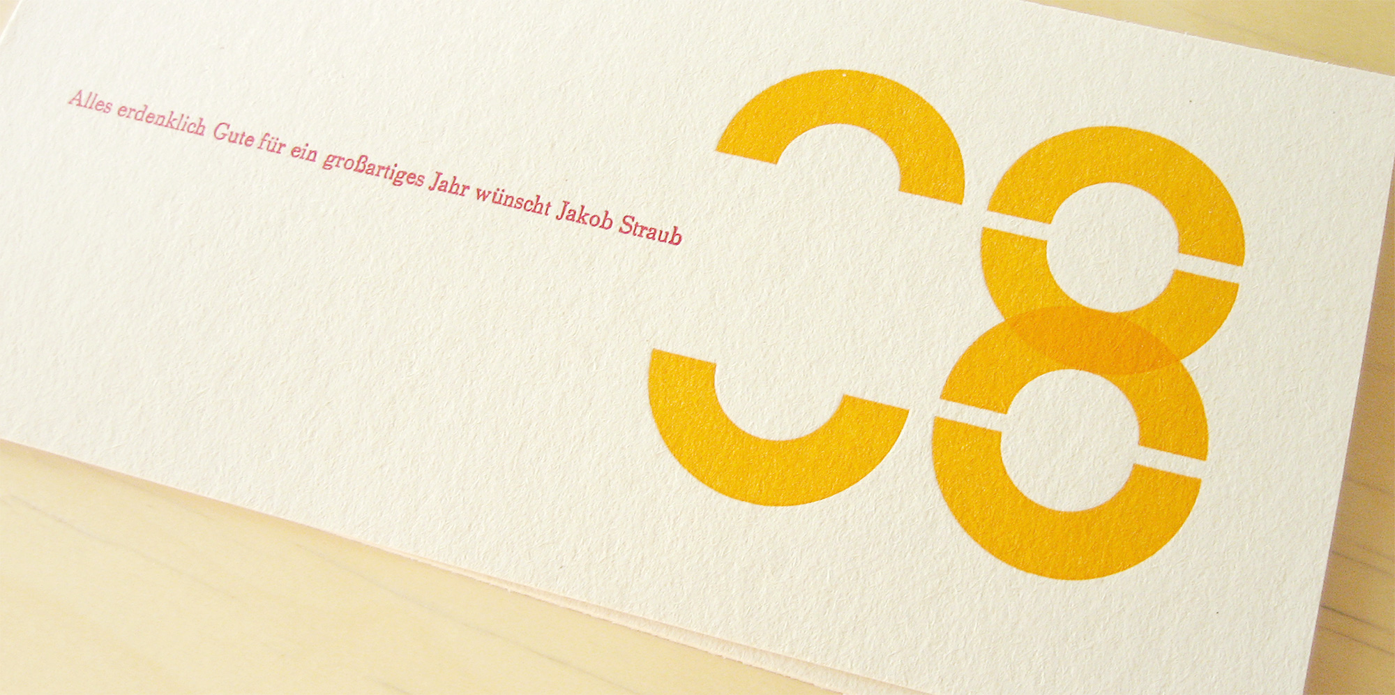Greeting Card from Grafisches Gestalten Jakob Straub