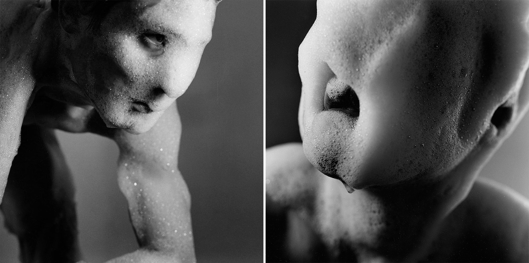 Traum Portraits mittels Badeschaum, Foto Jakob Straub